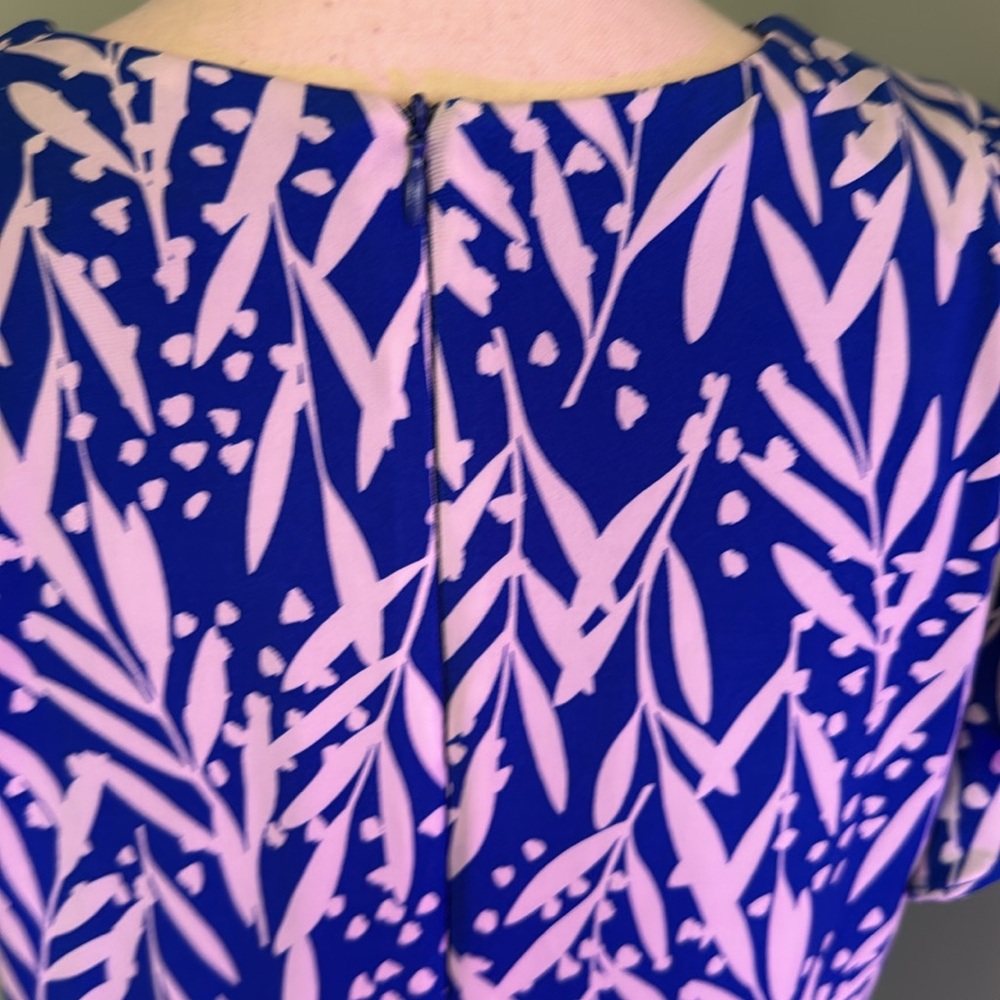 NWT Blue & White London Times Dress. Size 12. Very Flattering - Picture 6 of 12